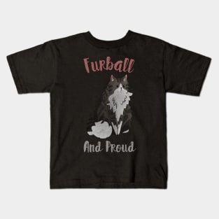 Furball and proud - Siberian Cat - Cat Lovers Gift Kids T-Shirt